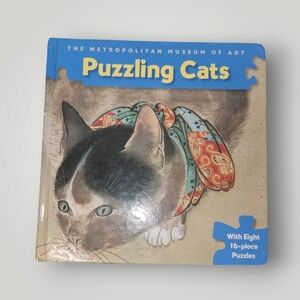 Hard Cover Puzzling Cat Illustration Puzzle Book the Metropolitan Museum